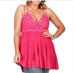 NWT Adele lace pink blouse size‎ 3X